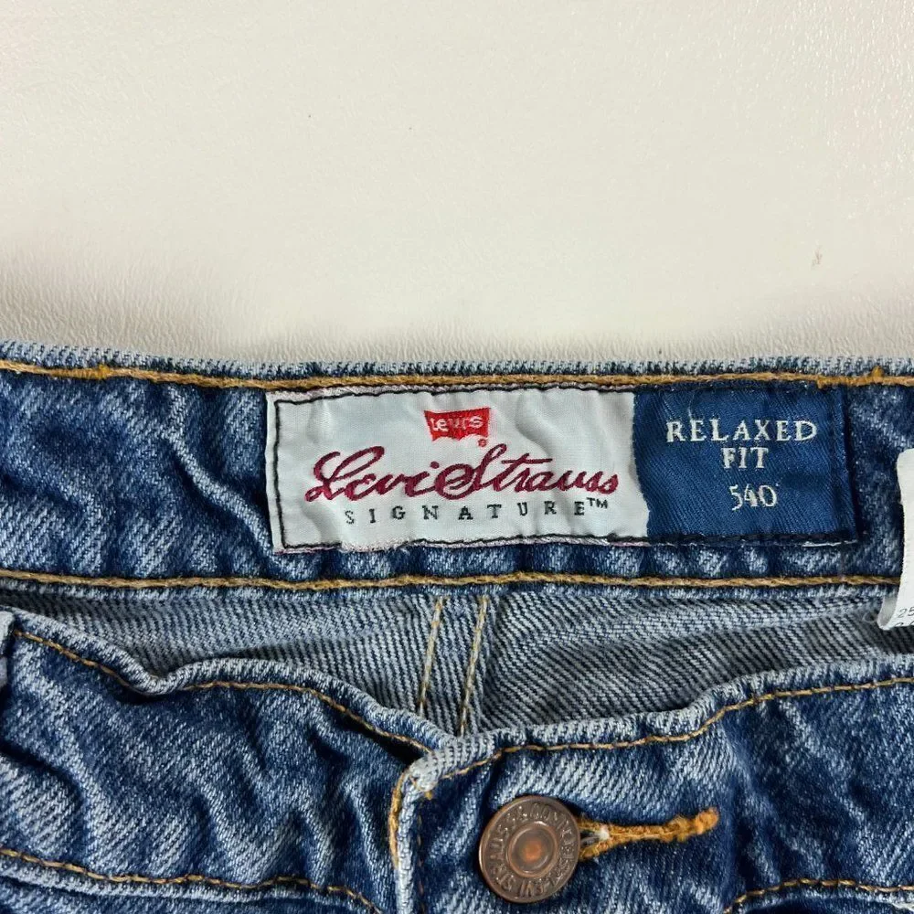 Vintage 90s Levis 540 Jeans Mens 40x30 Relaxed Fit Dark Wash
